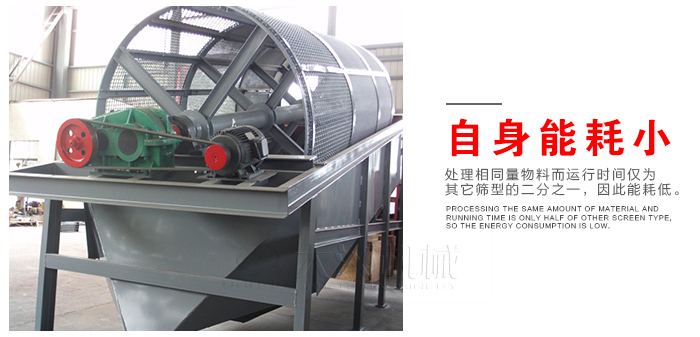 自身能耗小:處理相同物料而運(yùn)行時間僅為其他篩型的二分之一